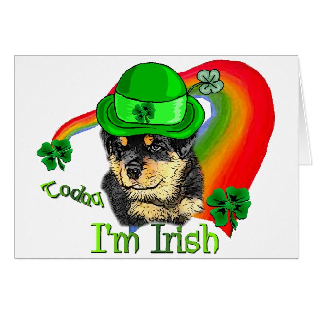 Rottweiler Puppy St Pattys (Front Horizontal)