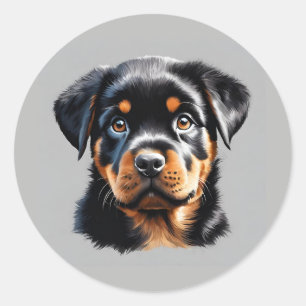 Rottweiler Puppy Stickers