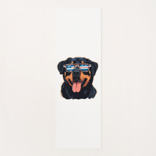 Rottweiler Puppy Yoga Mat