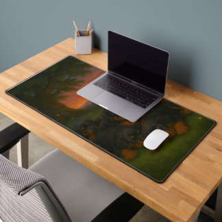 Rottweiler Pups at Dawn Desk Mat