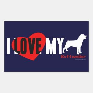 Rottweiler Rectangular Sticker