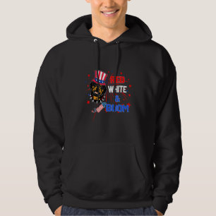 Rottweiler Red White Boom 4th Of July Hoodie