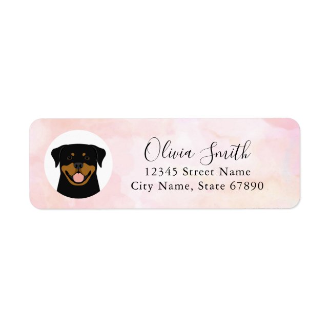 Rottweiler Return Address Labels (Front)