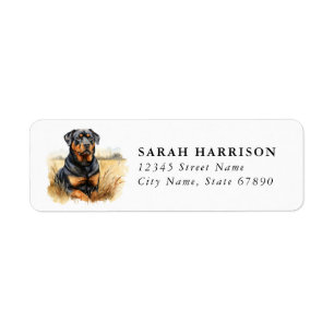 Rottweiler Return Address Labels
