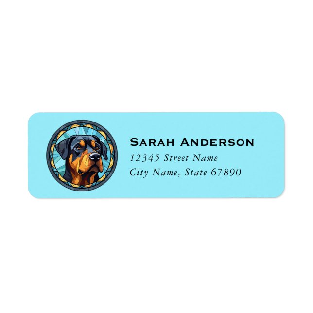Rottweiler Return Address Labels (Front)