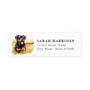 Rottweiler Return Address Labels