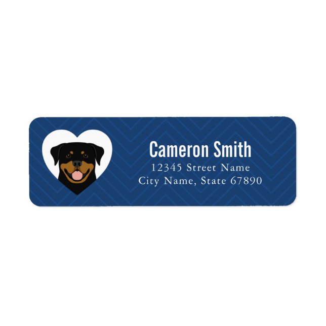 Rottweiler Return Address Labels (Front)