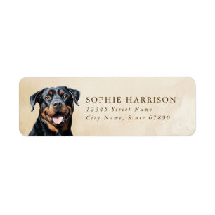 Rottweiler Return Address Labels
