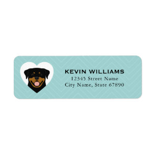 Rottweiler Return Address Labels