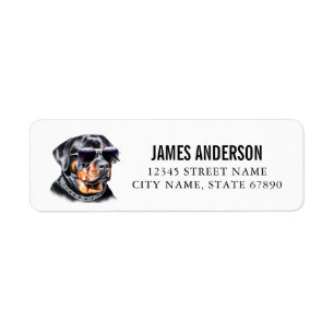 Rottweiler Return Address Labels