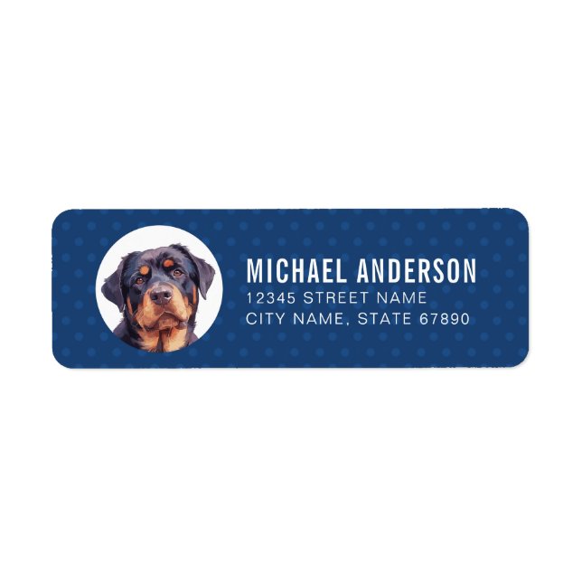 Rottweiler Return Address Labels (Front)