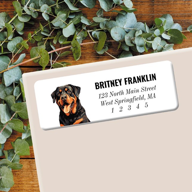 Rottweiler Return Address Labels (Creator Uploaded)