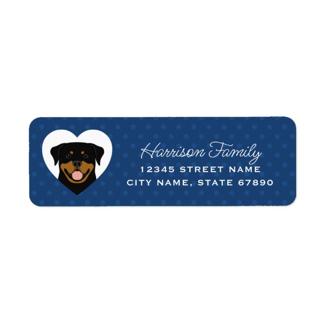 Rottweiler Return Address Labels (Front)