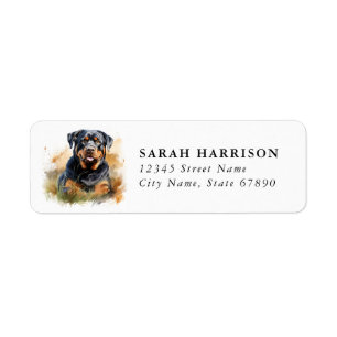 Rottweiler Return Address Labels