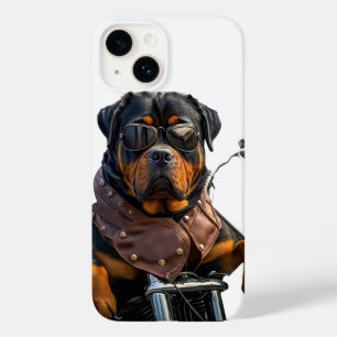 Rottweiler Rides Case-Mate iPhone 14 Case