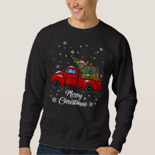 Rottweiler Riding Red Truck Merry Christmas Xmas U Sweatshirt