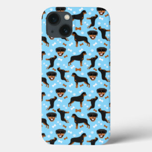Rottweiler Rottie Cute Dog Pattern iPhone 13 Case