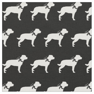 Rottweiler Rottie Dog Silhouette Pet Fabric