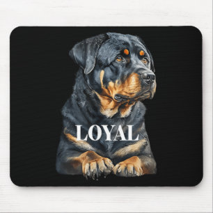 Rottweiler Rottie Graphic Dog Art Mouse Pad