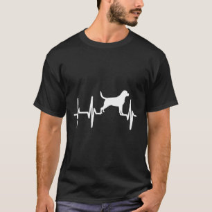 Rottweiler Rottie Heartbeat Dog Mom Dad Pet Gift T-Shirt