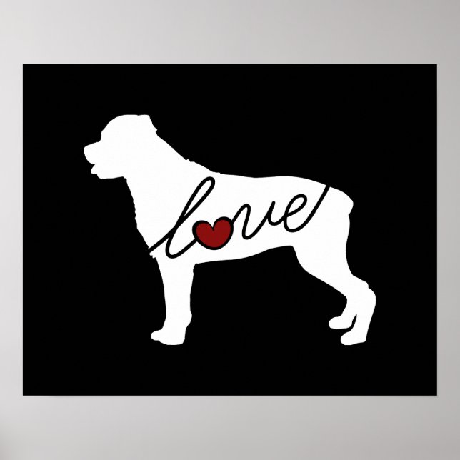 Rottweiler (Rottie) Love Poster (Front)