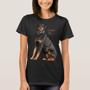 Rottweiler  Rottie Mum Dog Dad Love Pet Puppy T-Shirt