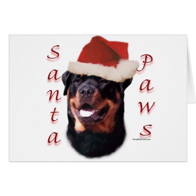 Rottweiler Santa Paws (Front Horizontal)
