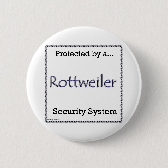Rottweiler Security System - Button (Front)