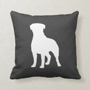 Rottweiler Silhouette Cushion
