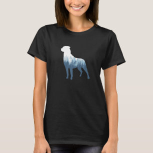 Rottweiler Silhouette Rottie Dog Outdoor Nature T-Shirt