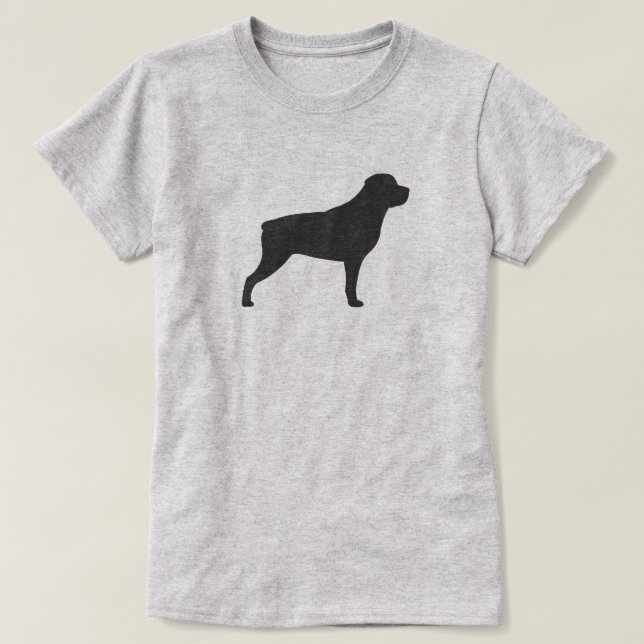 Rottweiler Silhouette T-Shirt (Design Front)