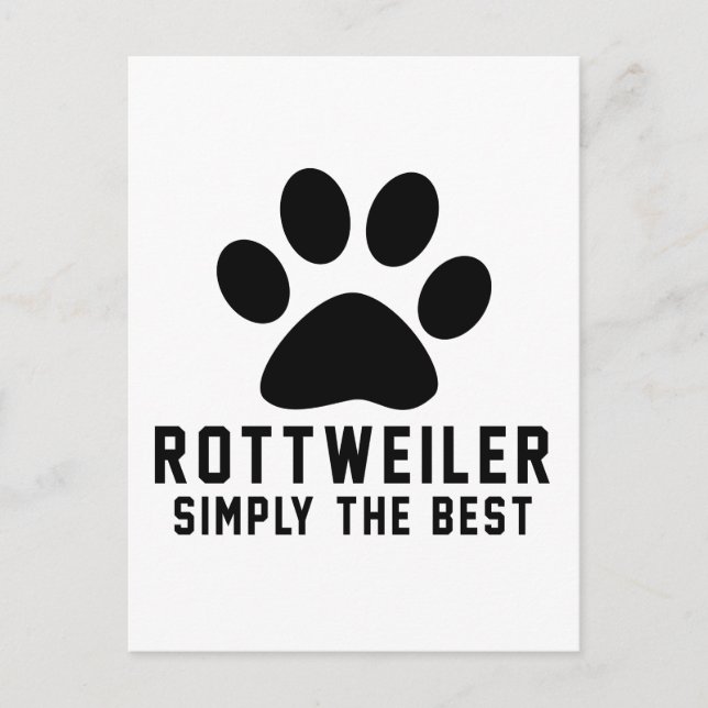 Rottweiler Simply the best Postcard (Front)