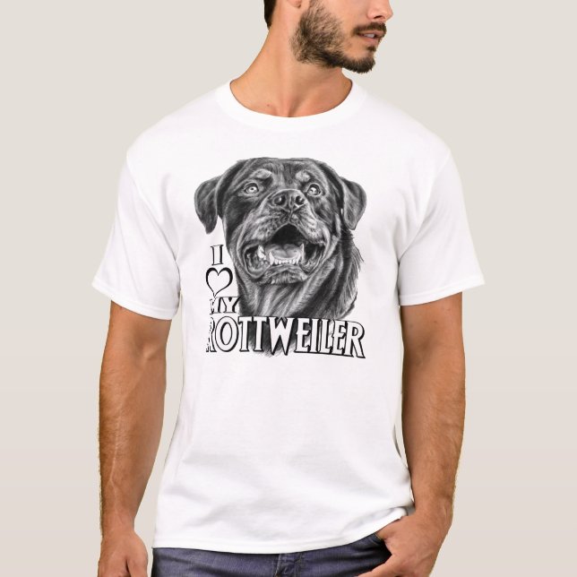 Rottweiler Sketch T-Shirt (Front)