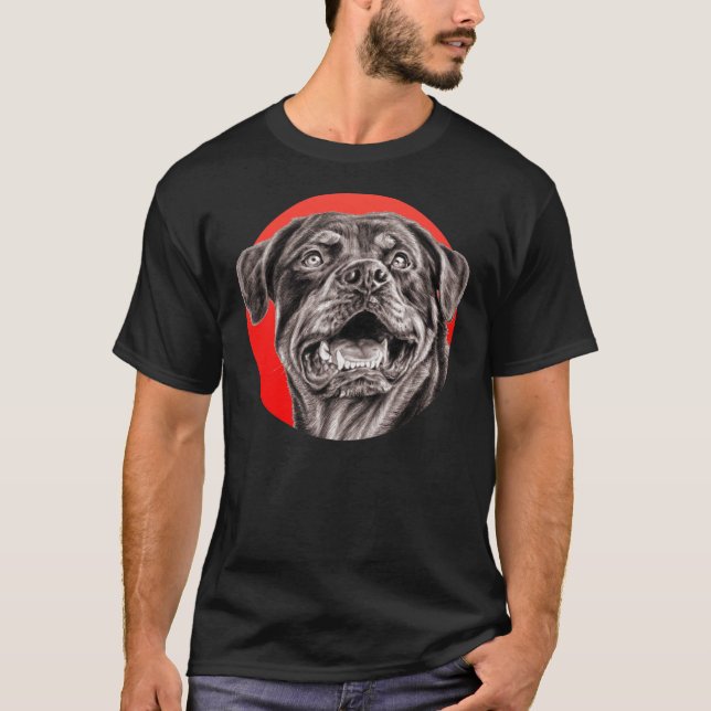 Rottweiler Sketch T-Shirt (Front)