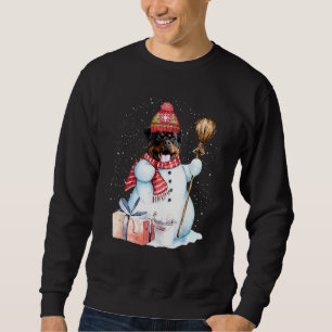 Rottweiler Snowman Snow Night Christmas Dog Owner Sweatshirt