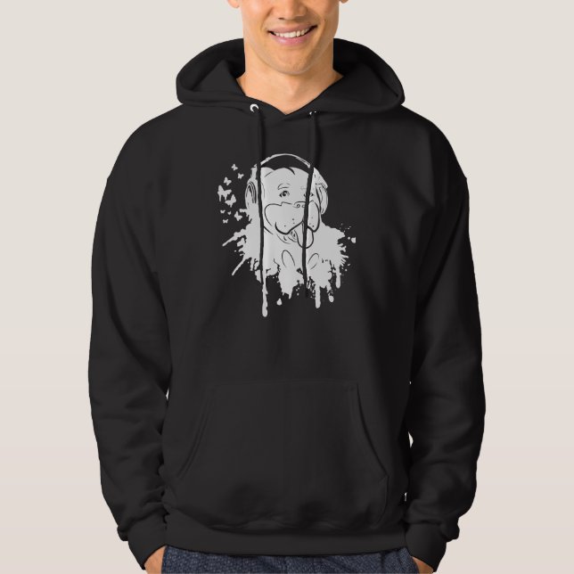 Rottweiler Splatter Graffiti Hoodie (Front)