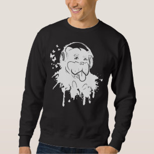Rottweiler Splatter Graffiti Sweatshirt