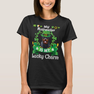 Rottweiler St Patrick S Day Irish  Dog Lover T-Shirt