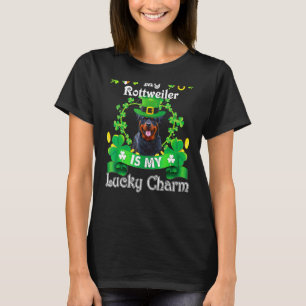 Rottweiler St Patrick's Day Irish Funny Dog T-Shirt