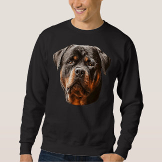 Rottweiler Stunning Dog Head Sweatshirt