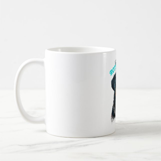 Rottweiler Stylish Pets Coffee Mug (Left)