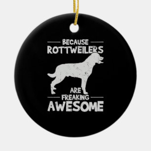 Rottweiler T-Shirt Copy Ceramic Ornament