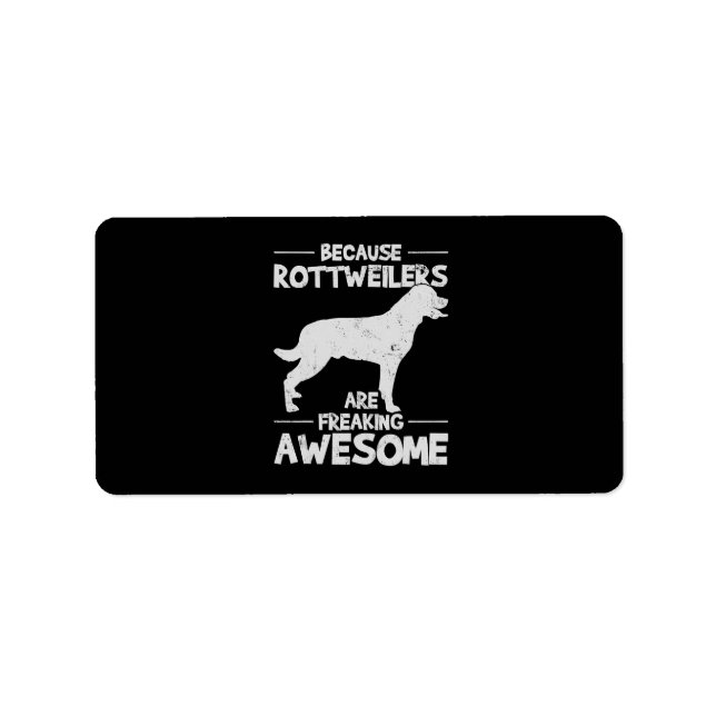 Rottweiler T-Shirt Copy Label (Front)