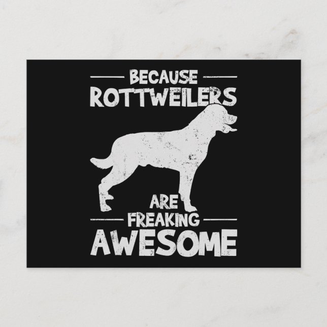 Rottweiler T-Shirt Copy Postcard (Front)