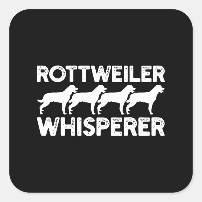 Rottweiler T-Shirt Square Sticker (Front)
