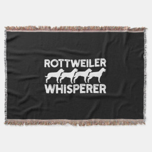 Rottweiler T-Shirt Throw Blanket