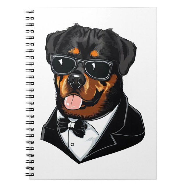 Rottweiler The Bodyguard Notebook (Front)