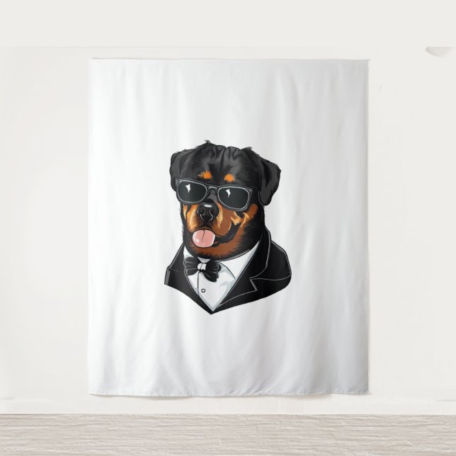 Rottweiler The Bodyguard Tapestry (Front)