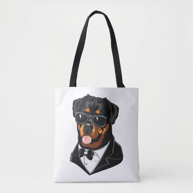Rottweiler The Bodyguard Tote Bag (Front)