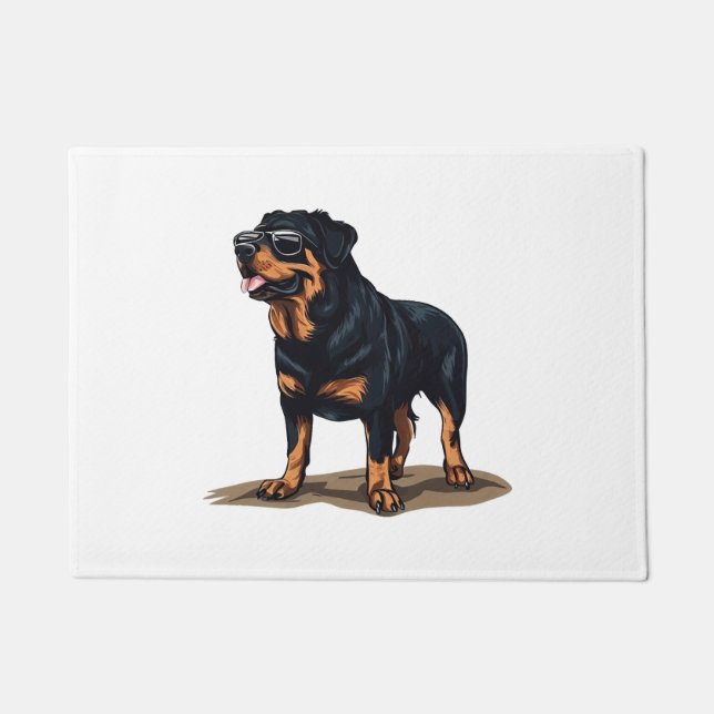Rottweiler The Explorer Doormat (Front)